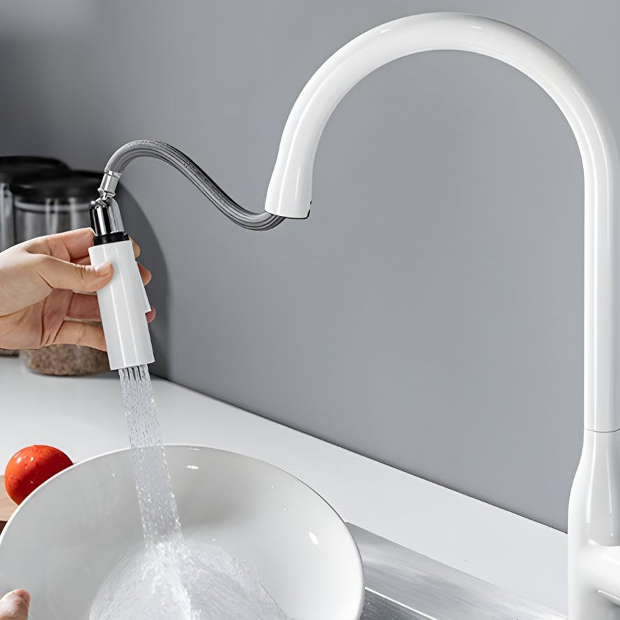Fjordis | Nordic Gooseneck Uittrekbare Draaikraan Keukenkraan