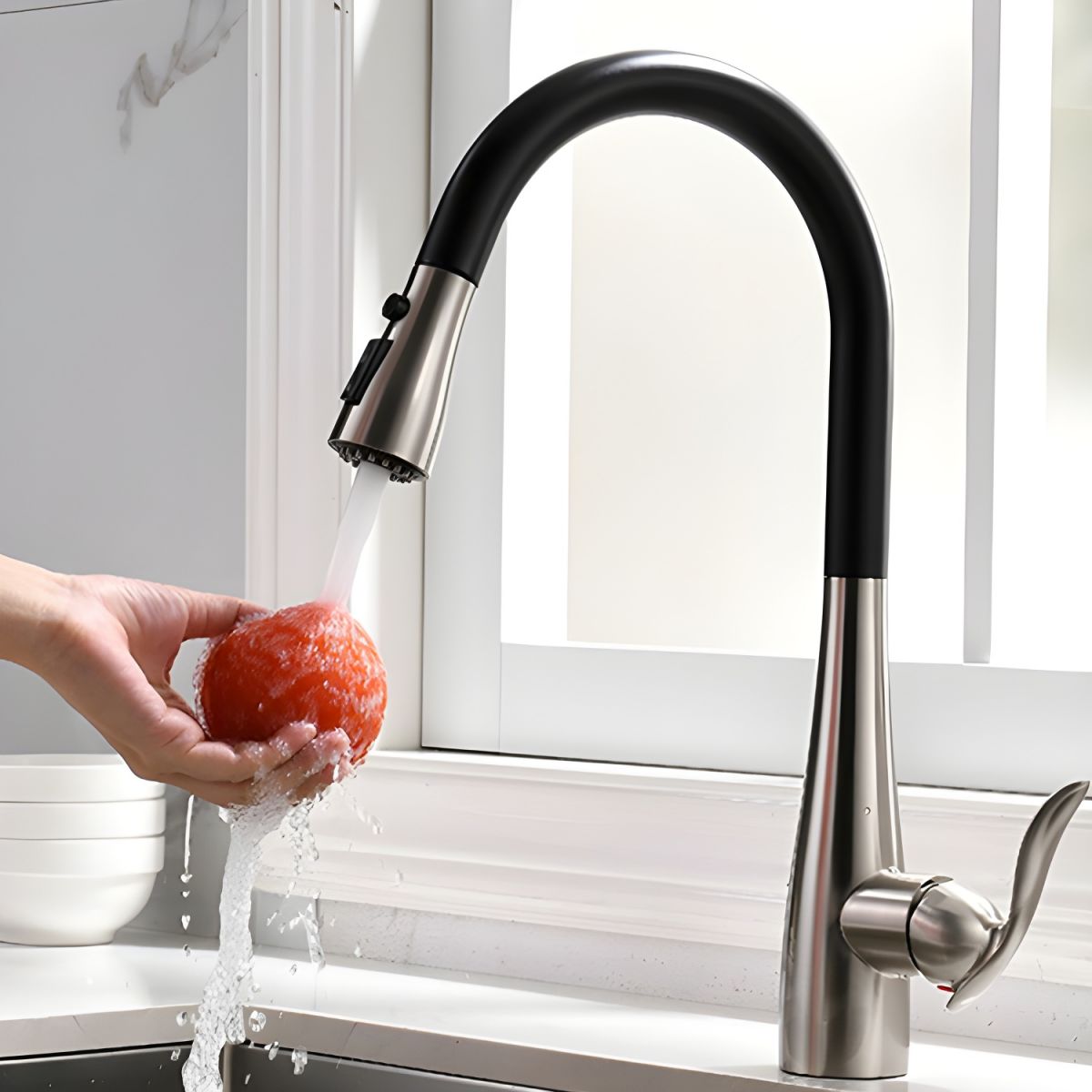 Thavilk | Nordic Gooseneck Draaikraan Keukenkraan
