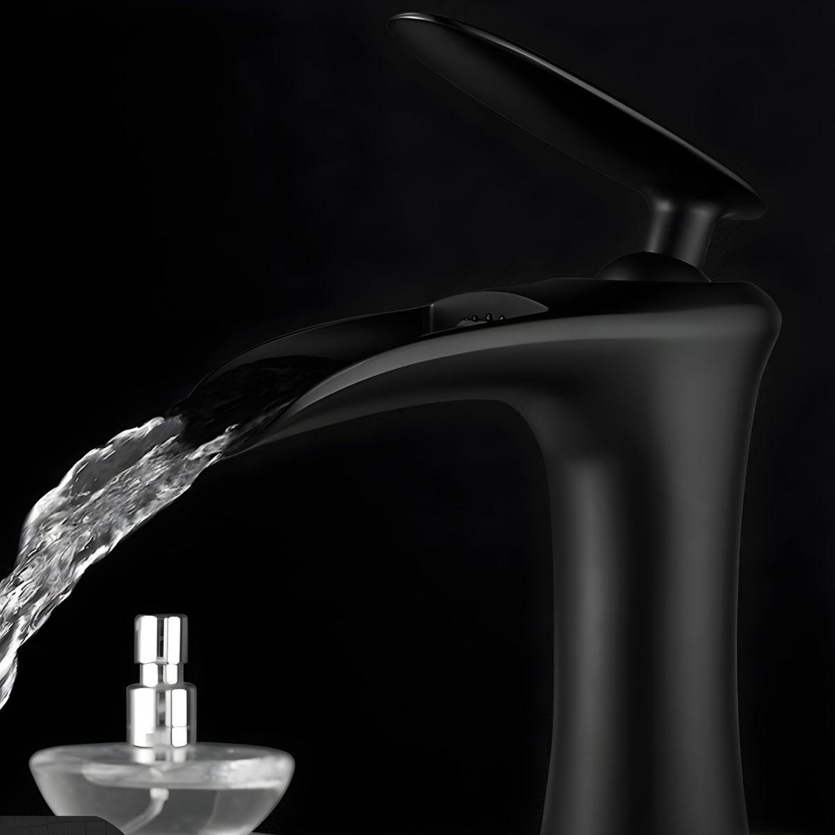 Fjordiec | Moderne Lage Boog Enkelhandige Watervaluitloop Badkraan