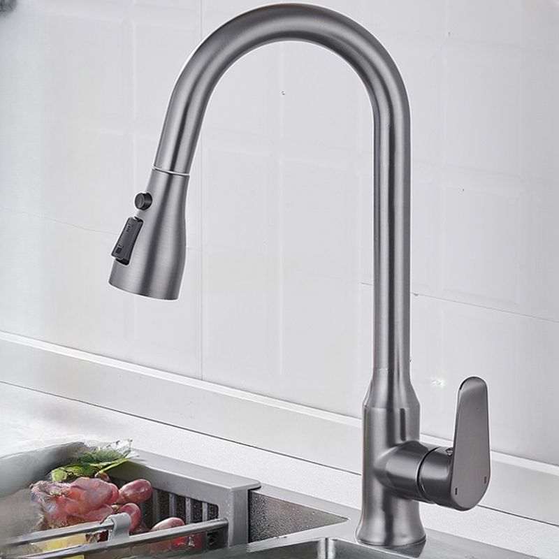 Elthune | Moderne Gooseneck Uittrekbare Draaiuitloop Keukenkraan
