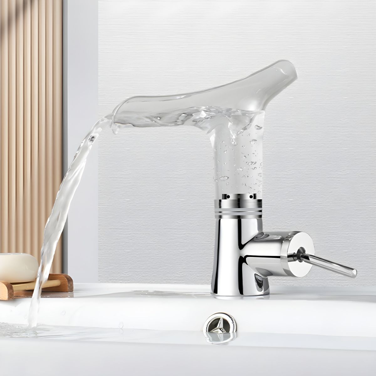 Elduvike | Moderne Boogprofiel Waterval Badkamerkraan