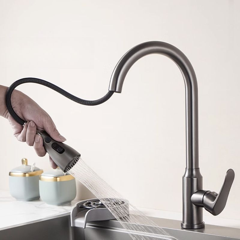 Elthune | Moderne Gooseneck Uittrekbare Draaiuitloop Keukenkraan