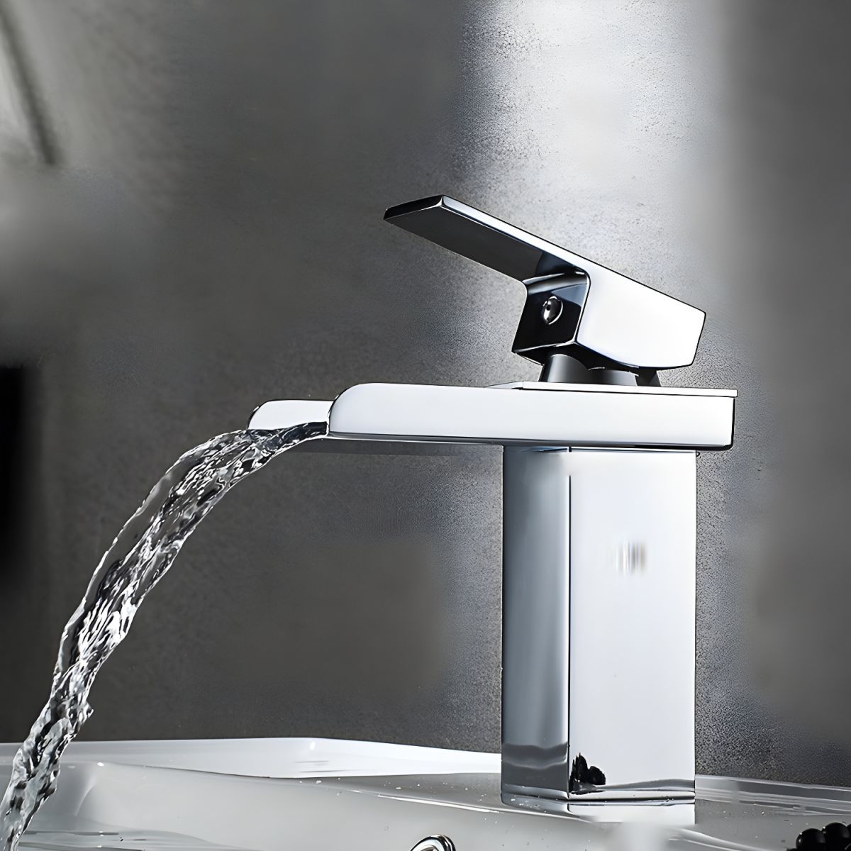 Kestruve | Moderne Kolom Watervaluitloop Badkamerkraan