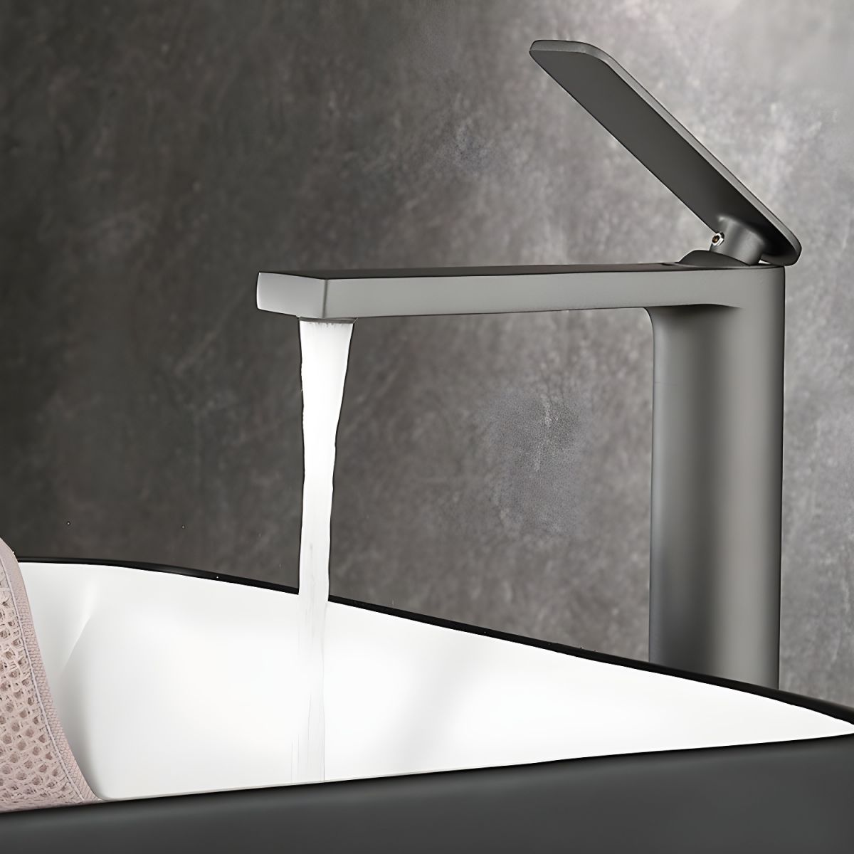 Juvandic | Moderne Tapered Profiel Cilindrische Vaat Badkamer Wastafelkraan