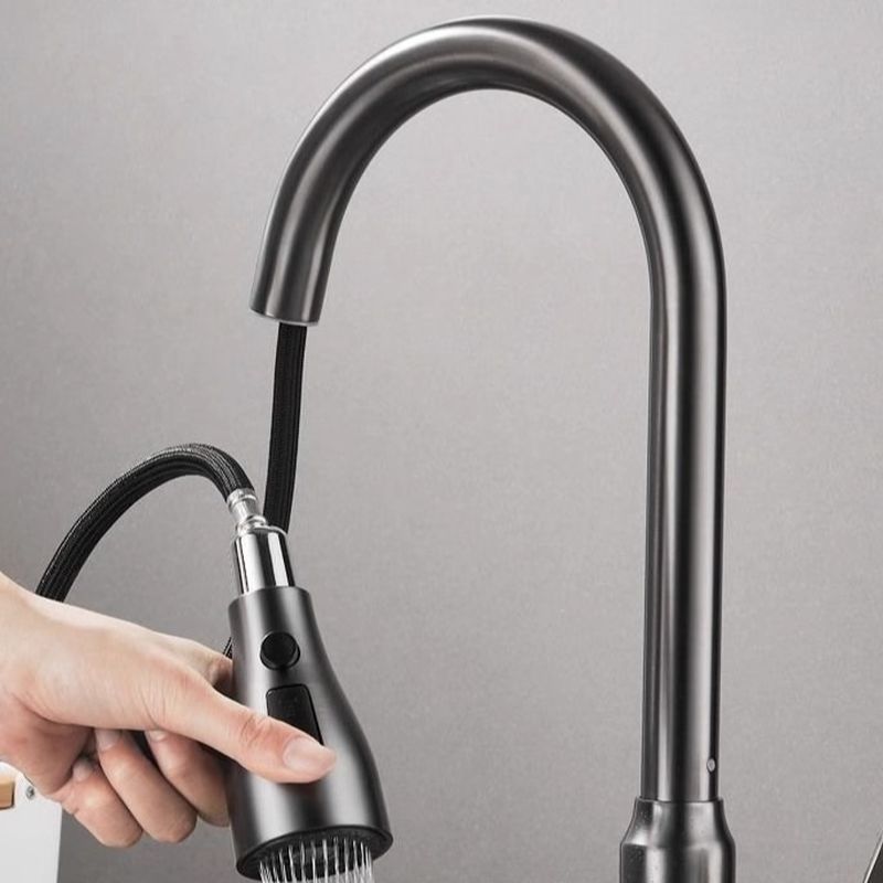 Elthune | Moderne Gooseneck Uittrekbare Draaiuitloop Keukenkraan