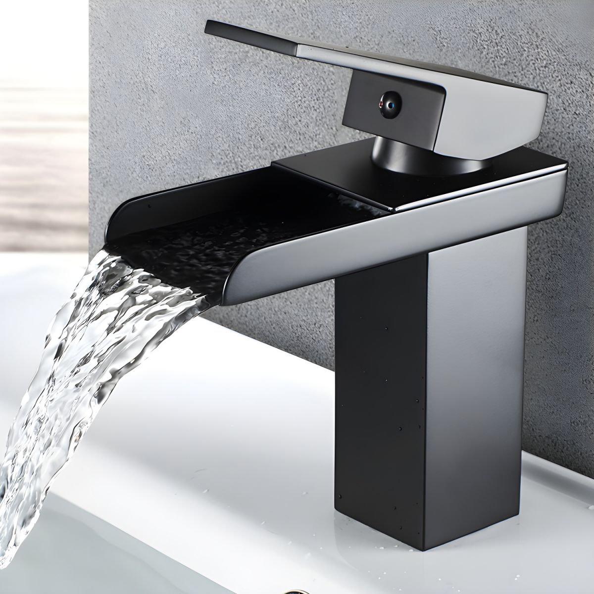 Kestruve | Moderne Kolom Watervaluitloop Badkamerkraan