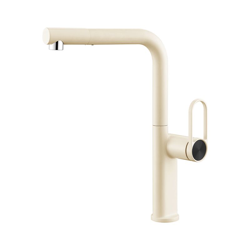 Lindvarek | Elegante L-vormige Uittrekbare Keukenkraan met Uittrekbare Draaiuitloop