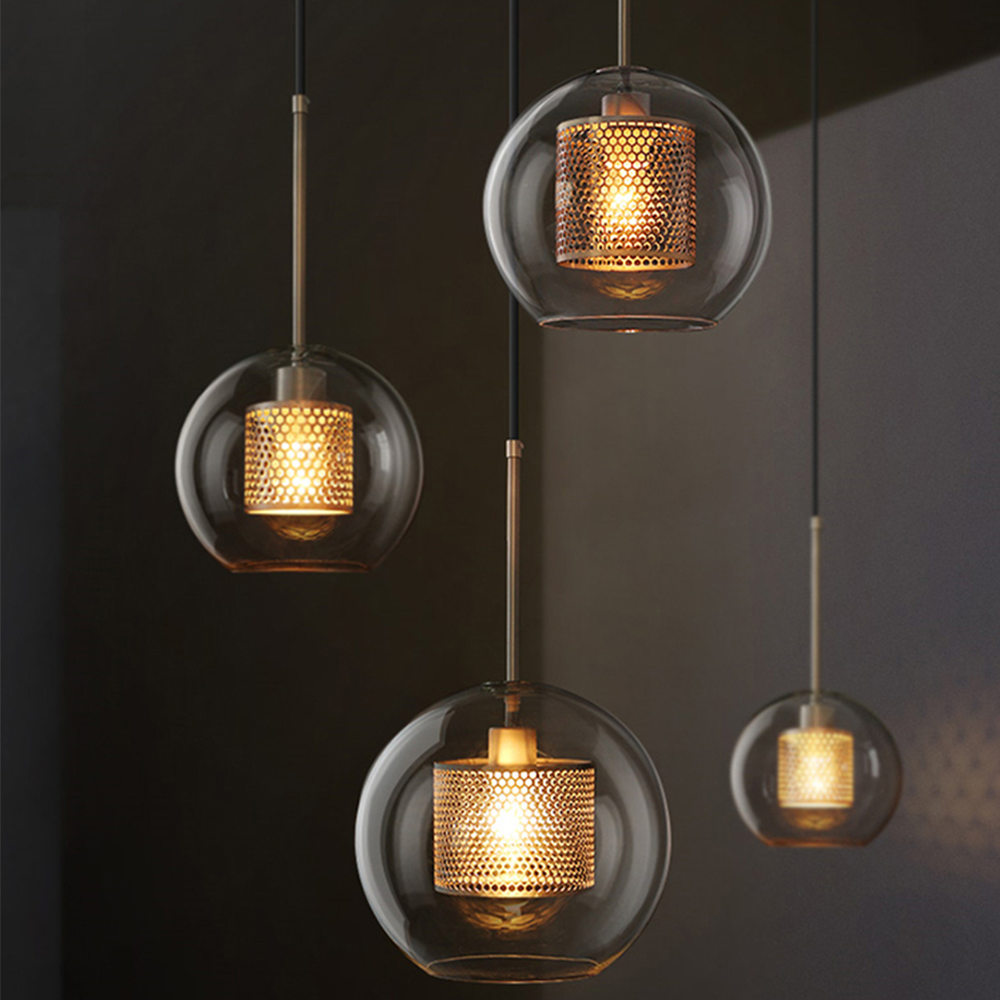 Cylura | Moderne Heldere Glas En Geperforeerde Binnenlamp Hanglamp