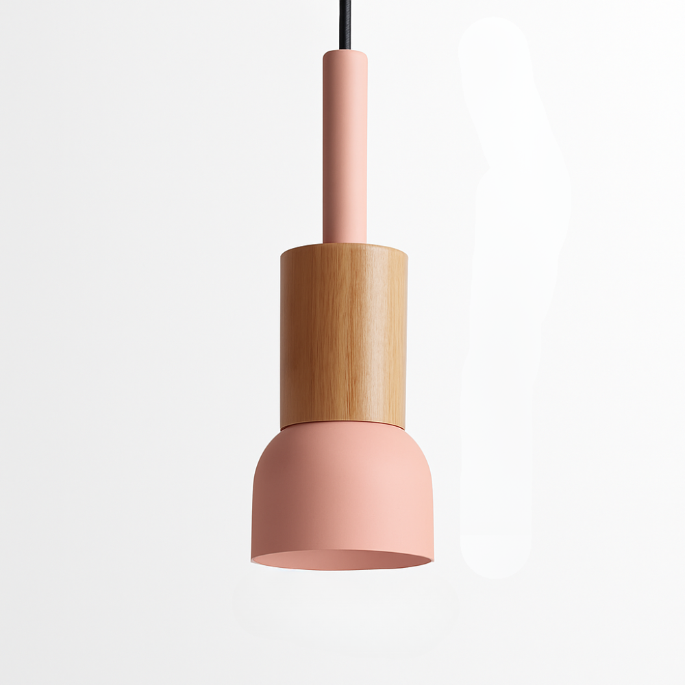 Briventa | Noordse Geometrische Houten Metalen Moderne Hanglamp Plafondlamp
