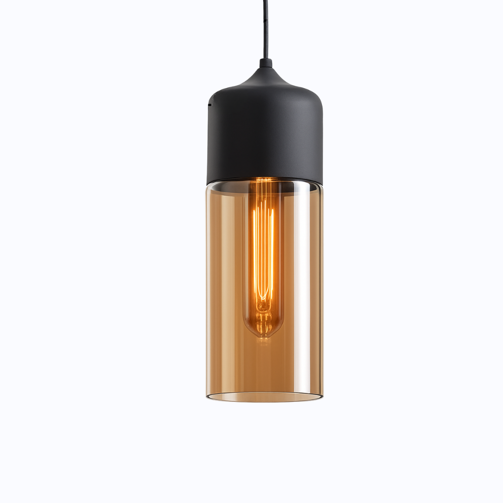 Verphine | Moderne Industriële Glazen Metalen Loft Hanglamp