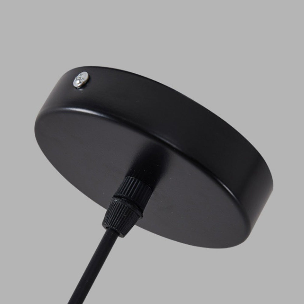 Obsidia | Strakke IJzeren Frame Kristallen Hanglamp