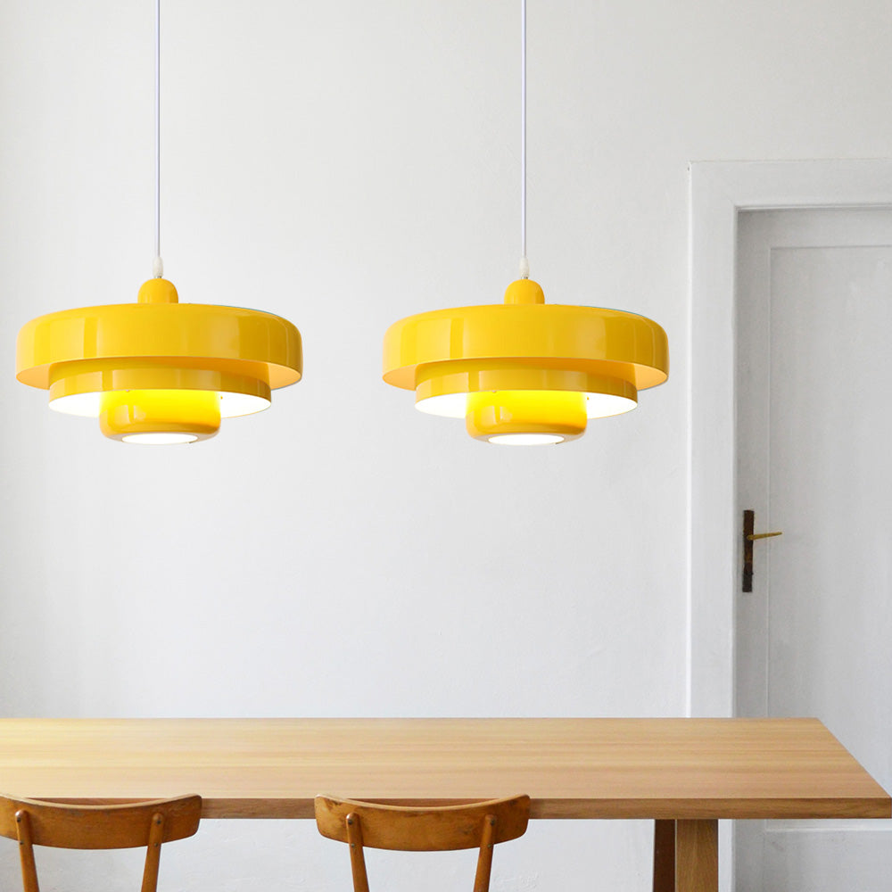 Retrova | Mid-Century Moderne Laaggedraaide IJzeren Hanglamp
