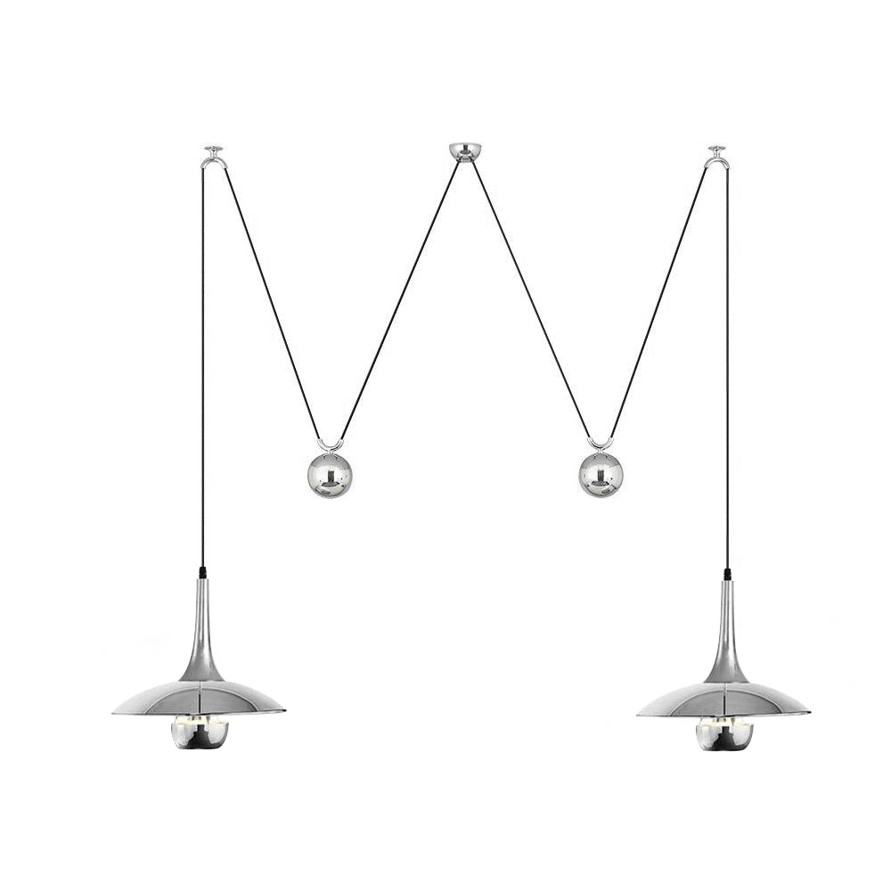 Zandorox | Koepel mid-century contragewicht hanglamp