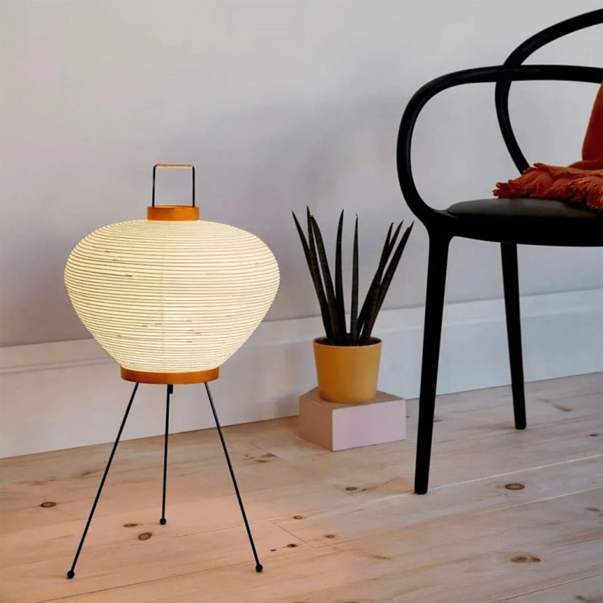 Kryntaleo | Japanse Geribbelde Bamboe Silhouet Oosterse Accent Tafellamp