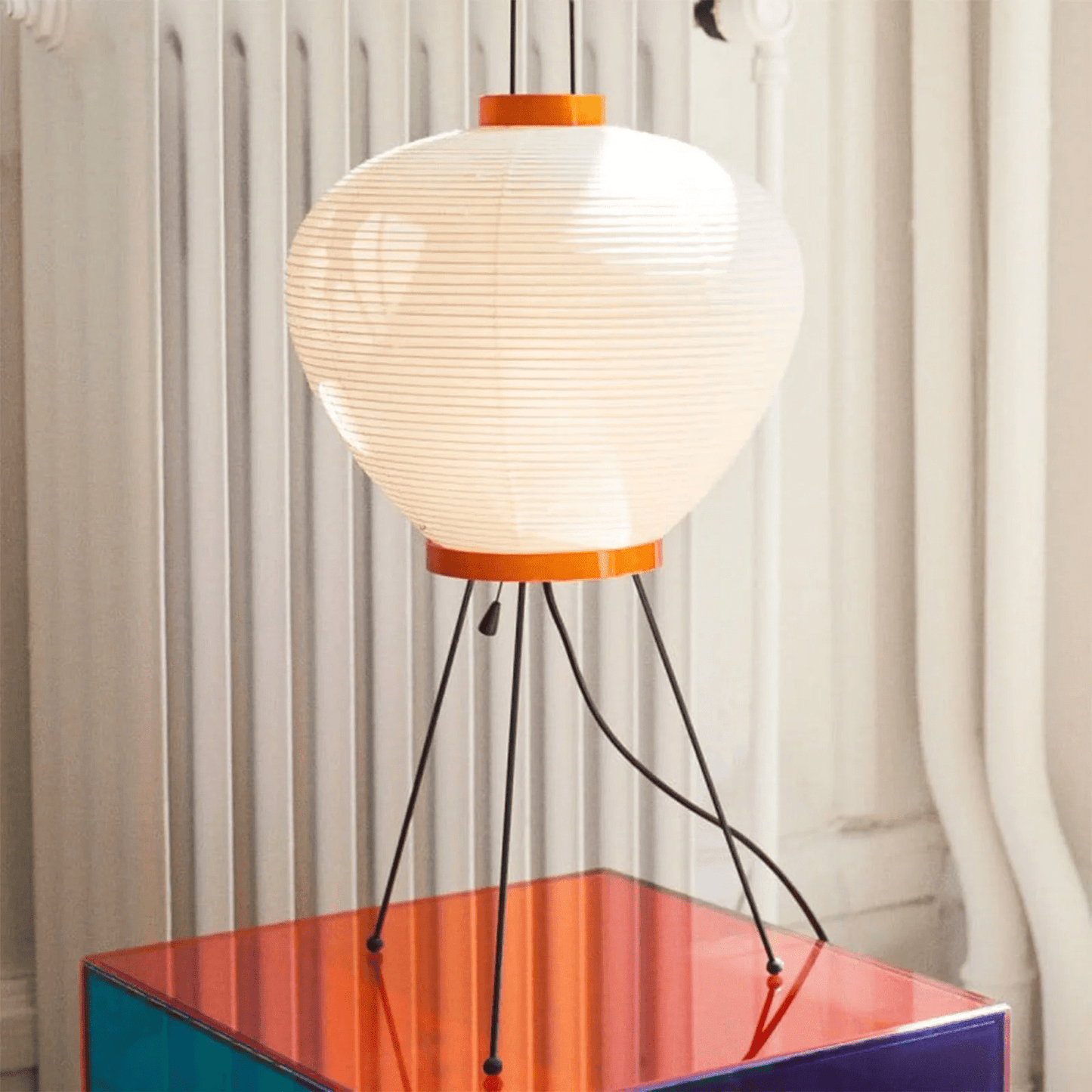 Kryntaleo | Japanse Geribbelde Bamboe Silhouet Oosterse Accent Tafellamp