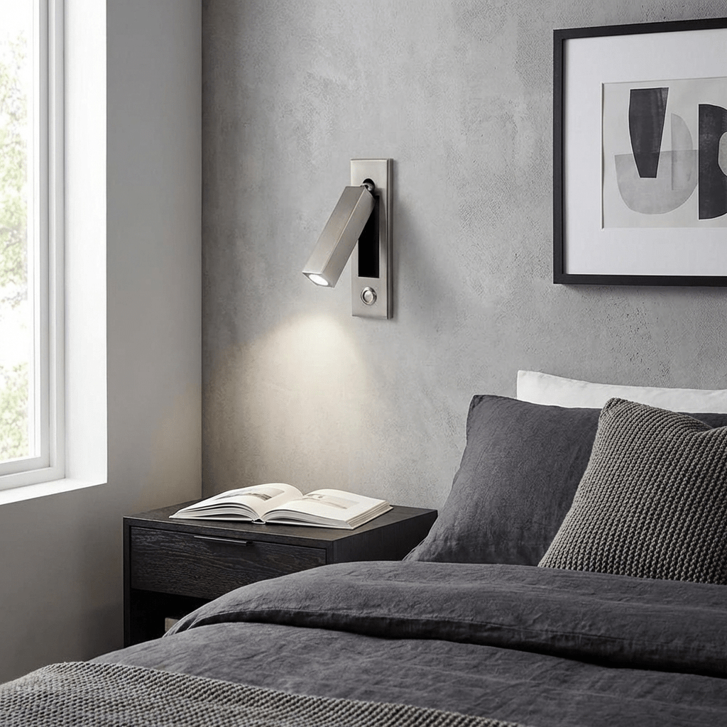 Vaelenor | Minimalistische Verborgen Uittrekbare Bedleeswandlamp