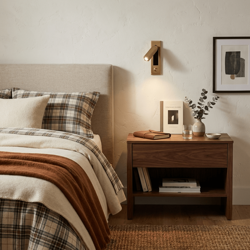 Vaelenor | Minimalistische Verborgen Uittrekbare Bedleeswandlamp