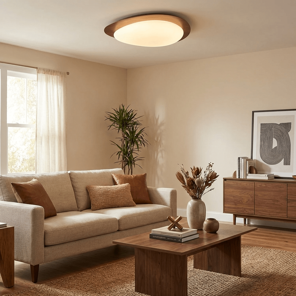 Elenorris | Sculpturale Kiezel Silhouet Opbouw Plafondlamp