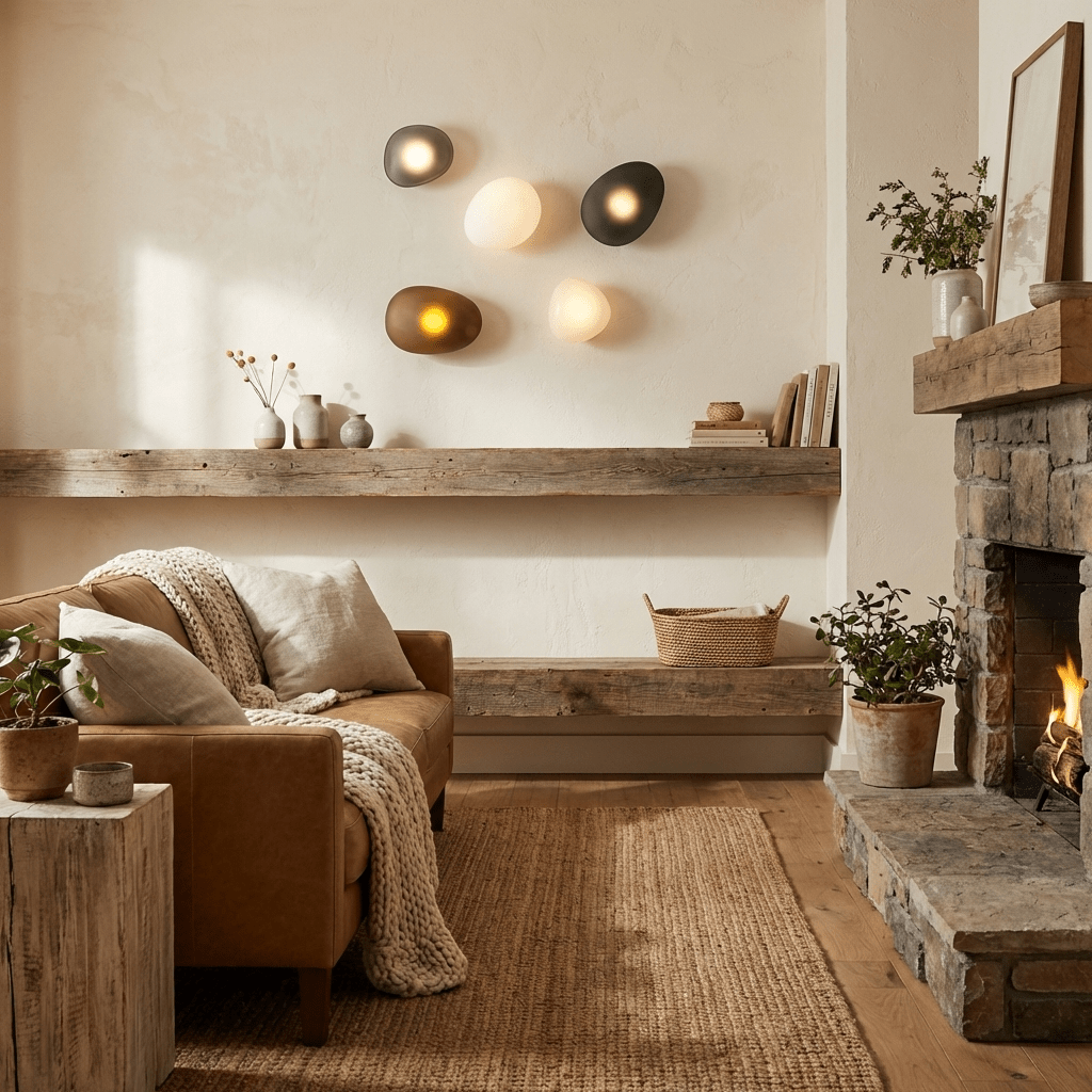 Caldrion | Met de Hand Geblazen Glazen Kiezel Wandlamp