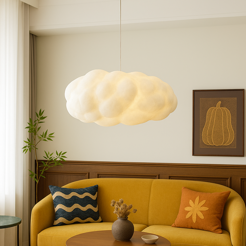 Nubis | Moderne Sculpturale Drijvende Wolk Hanglamp