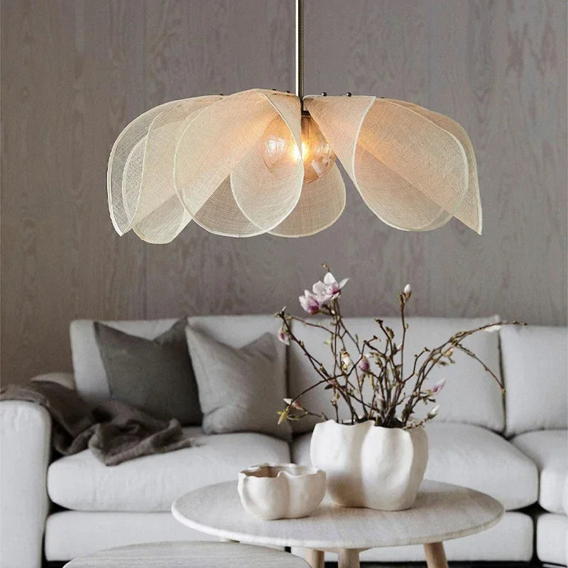 Petalia | Wabi Sabi Bloemenstof Hanglamp