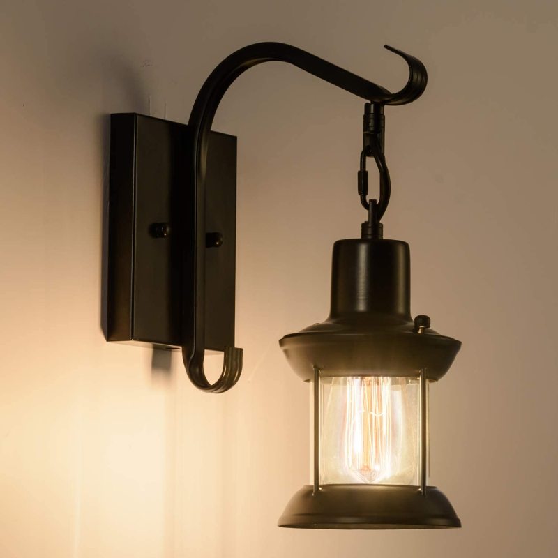 Kolar | Industriële Antieke Lantaarn Stijl Metalen Wandlamp