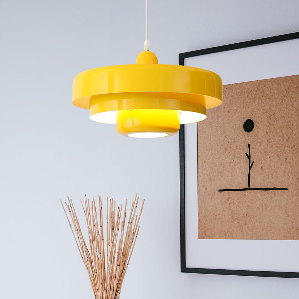 Retrova | Mid-Century Moderne Laaggedraaide IJzeren Hanglamp
