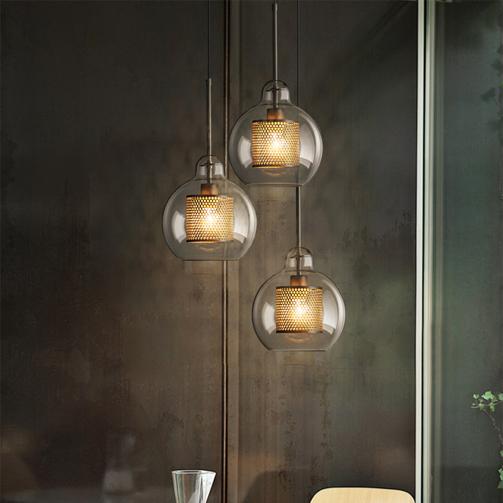 Cylura | Moderne Heldere Glas En Geperforeerde Binnenlamp Hanglamp