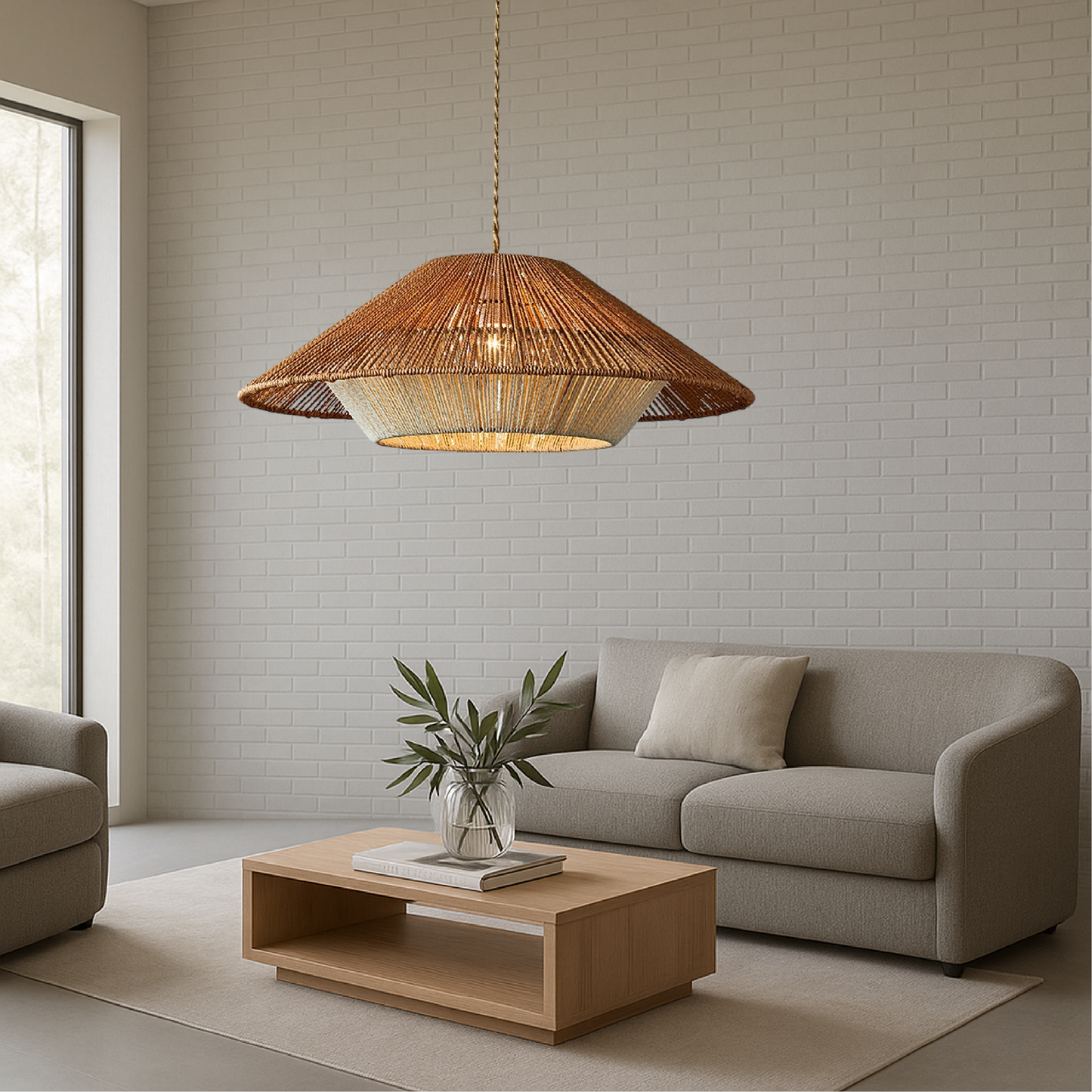 Textura | Rustieke Geweven Bamboe Koepel Hanglamp
