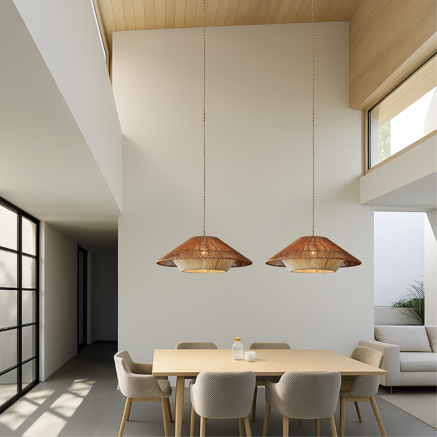 Textura | Rustieke Geweven Bamboe Koepel Hanglamp