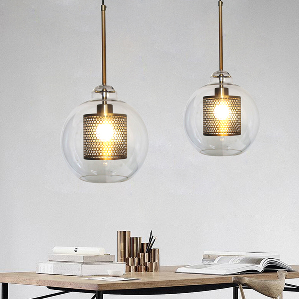 Cylura | Moderne Heldere Glas En Geperforeerde Binnenlamp Hanglamp