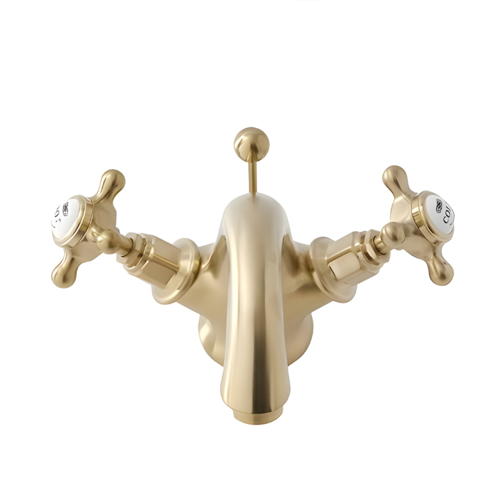 Noble | Traditionele Badkamerkraan Met Kruisgrepen