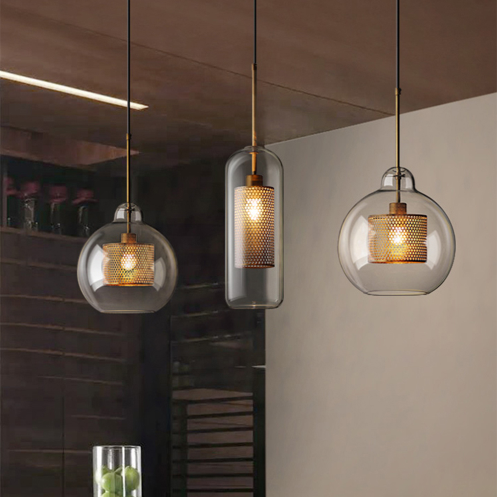 Cylura | Moderne Heldere Glas En Geperforeerde Binnenlamp Hanglamp