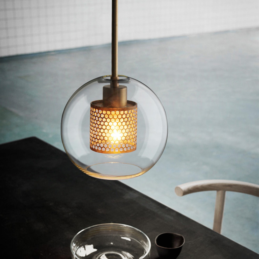 Cylura | Moderne Heldere Glas En Geperforeerde Binnenlamp Hanglamp