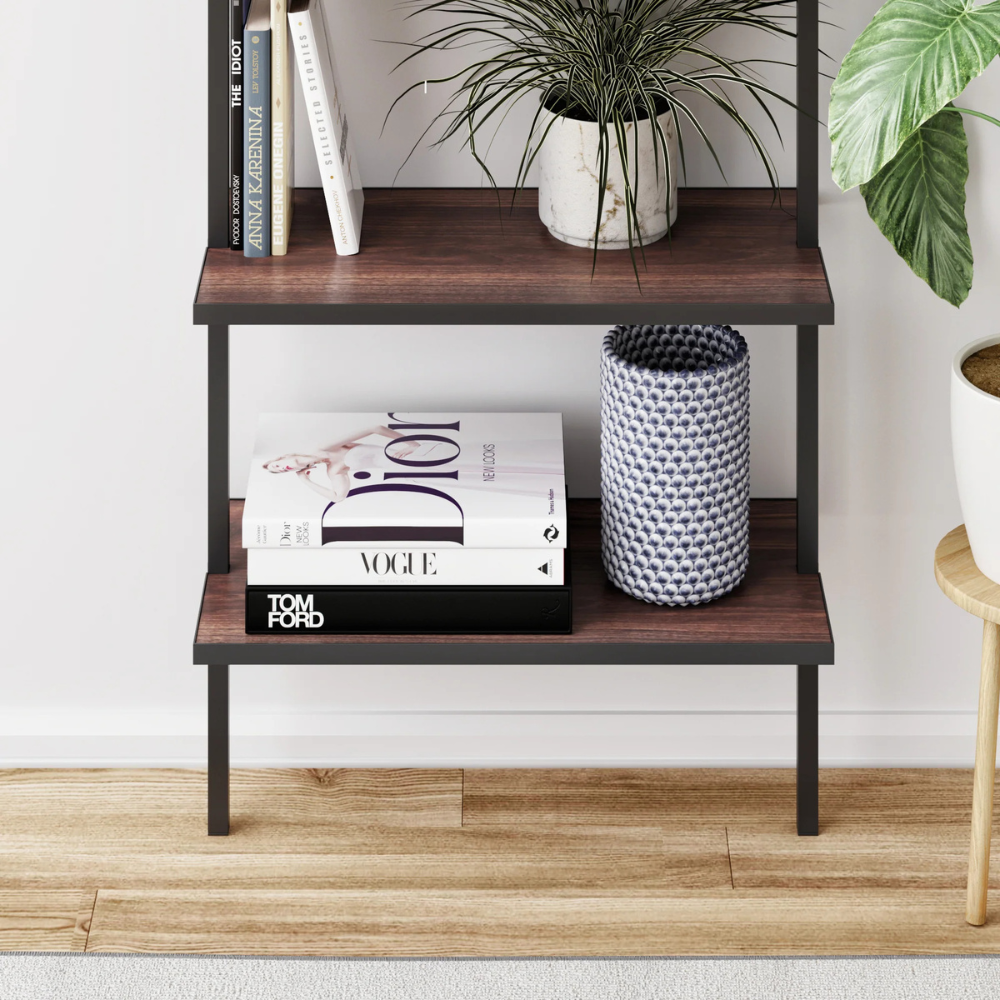 Altus | Wandgemonteerde Ladder Boekenkast met 5 Planken