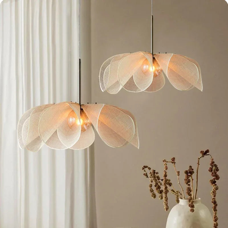 Petalia | Wabi Sabi Bloemenstof Hanglamp