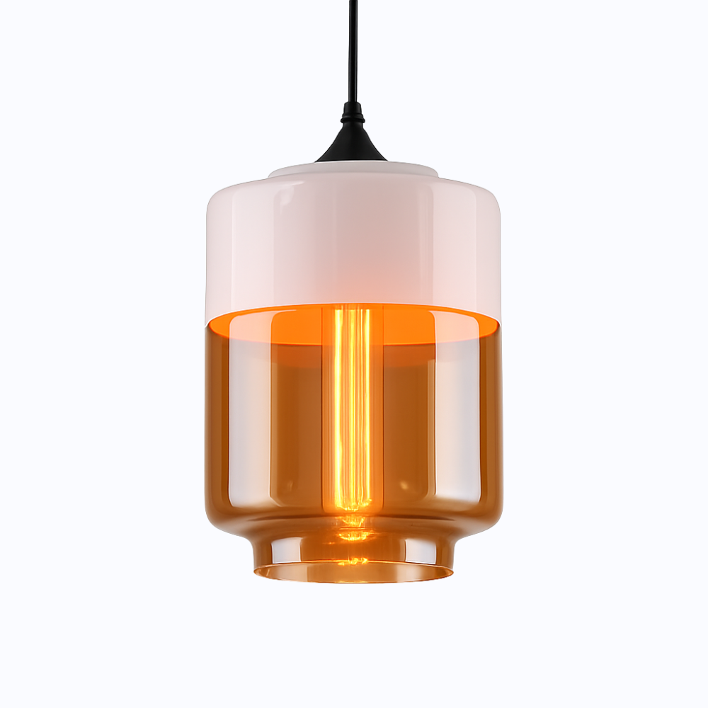 Verphine | Moderne Industriële Glazen Metalen Loft Hanglamp