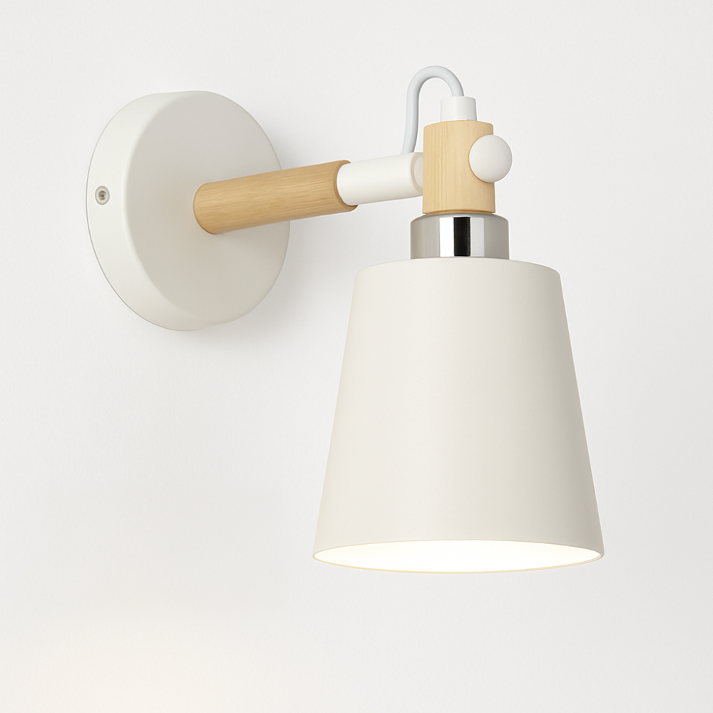 Vyrindo | Moderne Noordse LED Hout Metalen Wandlamp