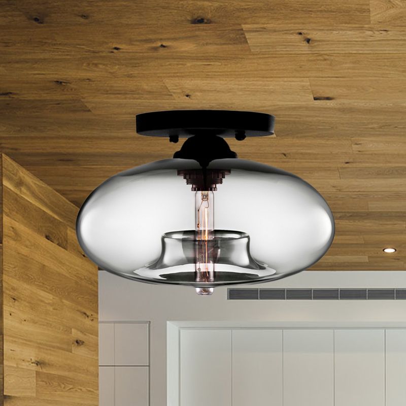 Murae | Retro Industriële Bol Flush Mount Plafondlamp
