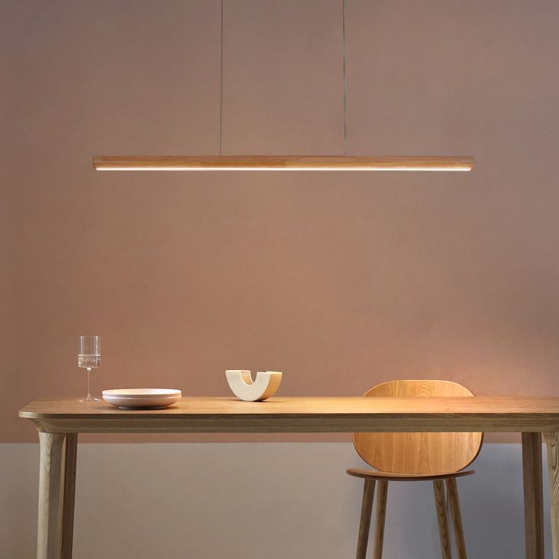 Arlod | Minimalistische Scandinavische Rechthoekige Houten Hanglamp