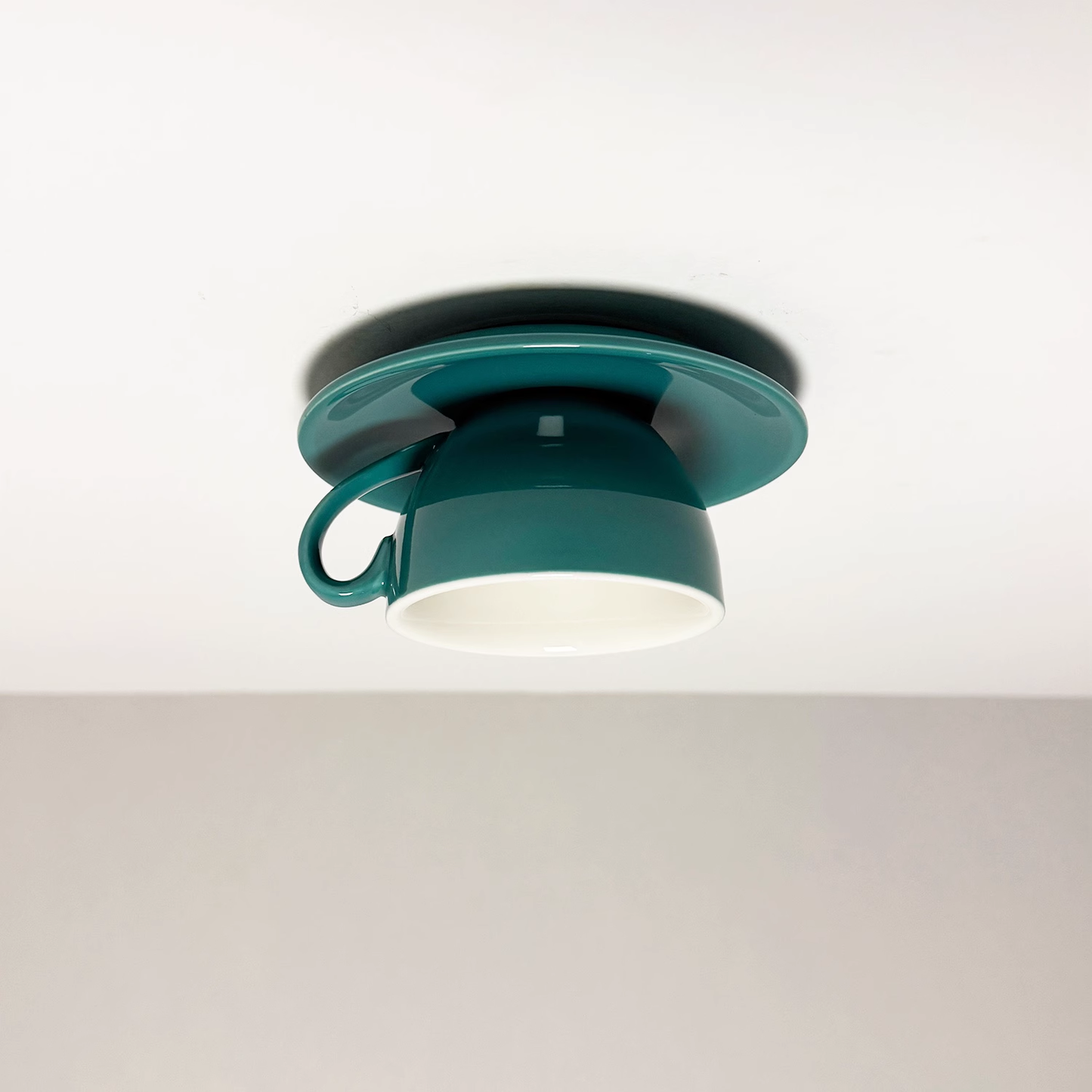 Valentina | Moderne Keramische Koffiekop Flush Mount Plafondlamp