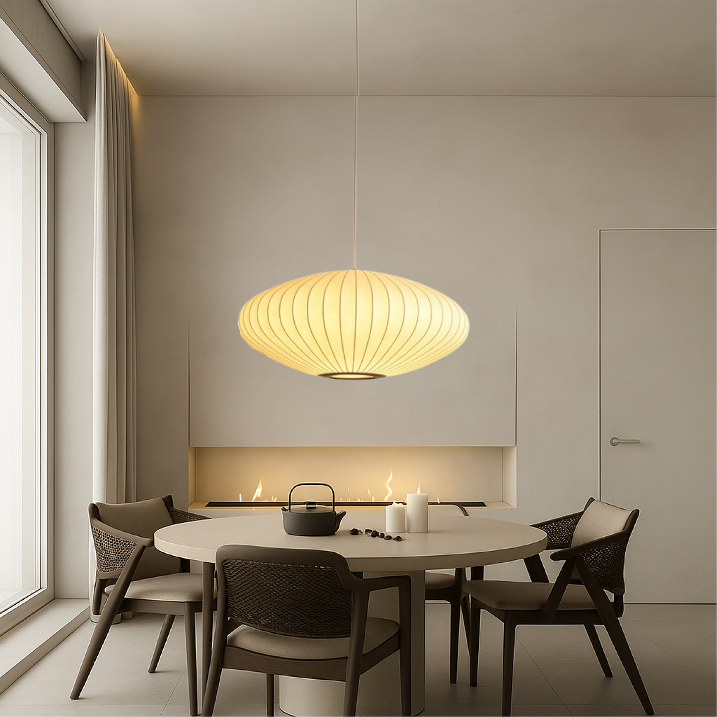 Seta | Moderne Italiaanse Geribbelde Hanglamp