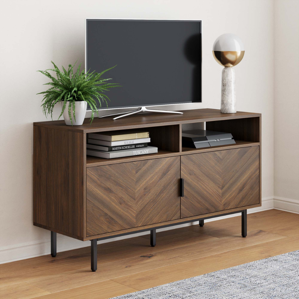 Brix | Moderne Media Console En Dubbele Deur Opbergkast
