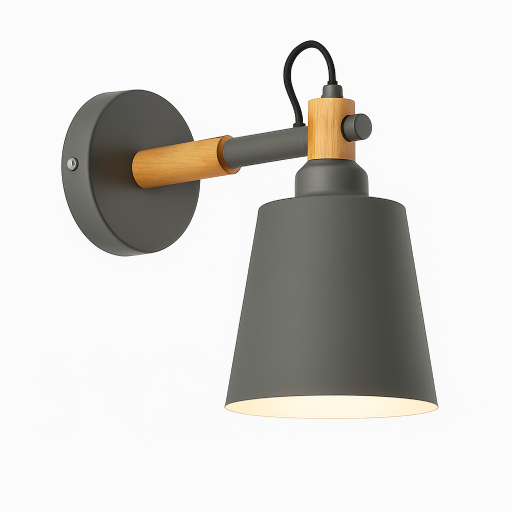 Vyrindo | Moderne Noordse LED Hout Metalen Wandlamp