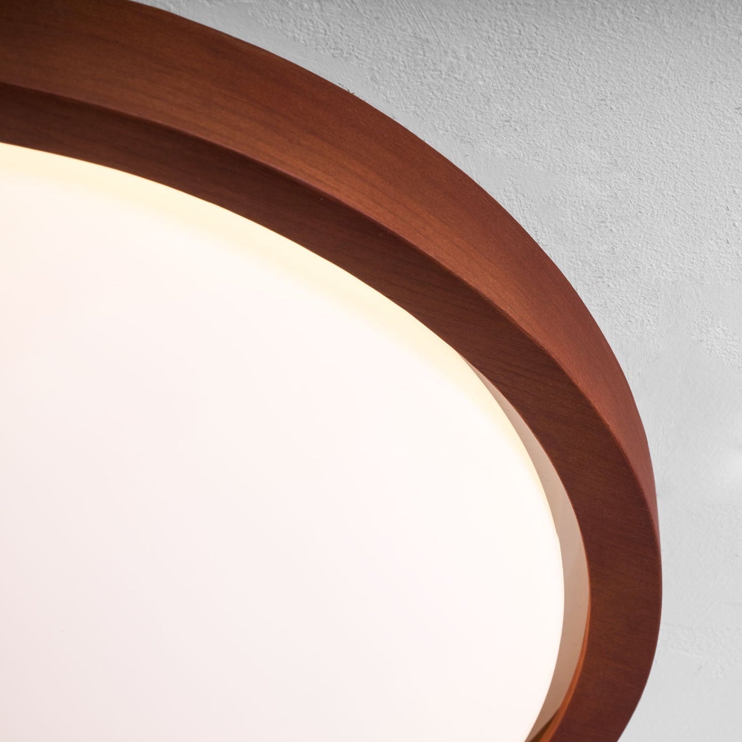 Kaelisyn | Organische Gebogen Houten Geometrische Silhouet Opbouw Plafondlamp