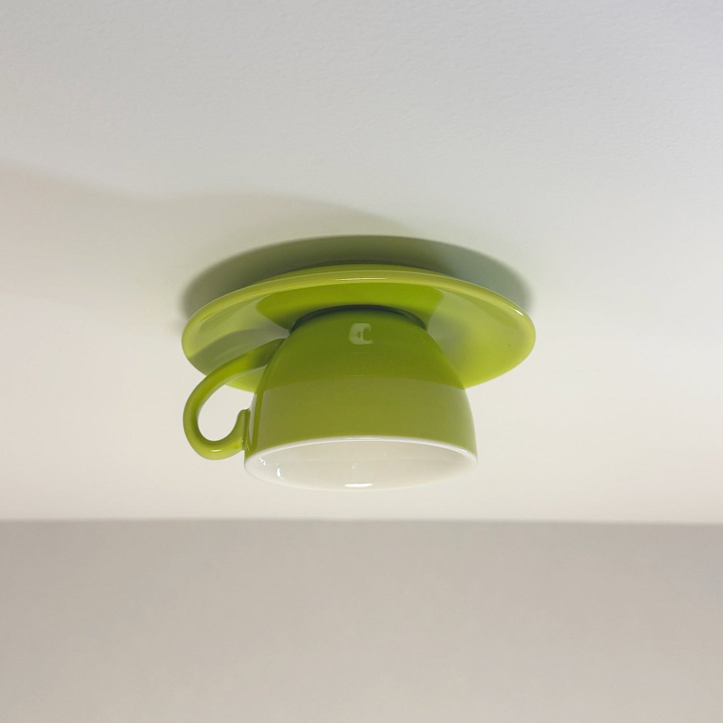 Valentina | Moderne Keramische Koffiekop Flush Mount Plafondlamp