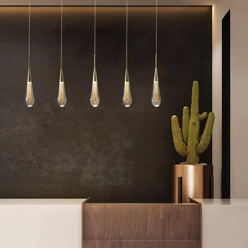 Voraele | Elegante Facet Kristal Druppel Hanglamp