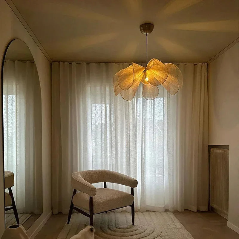 Petalia | Wabi Sabi Bloemenstof Hanglamp