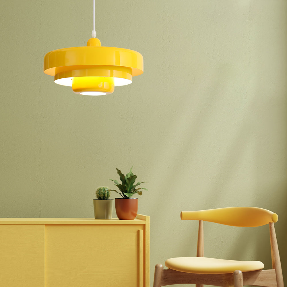 Retrova | Mid-Century Moderne Laaggedraaide IJzeren Hanglamp