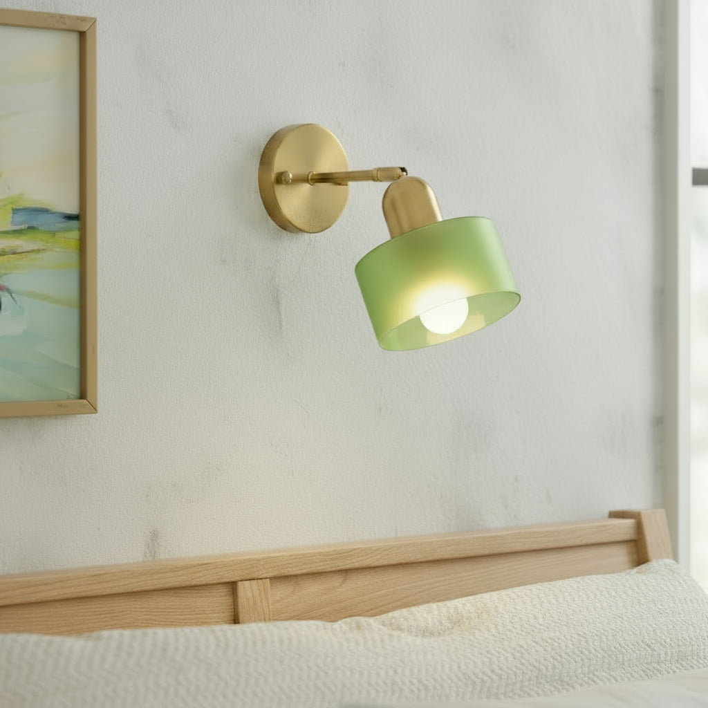 Cromia | Minimalistische Cilinder Bauhaus Gekleurd Glas Wandlamp